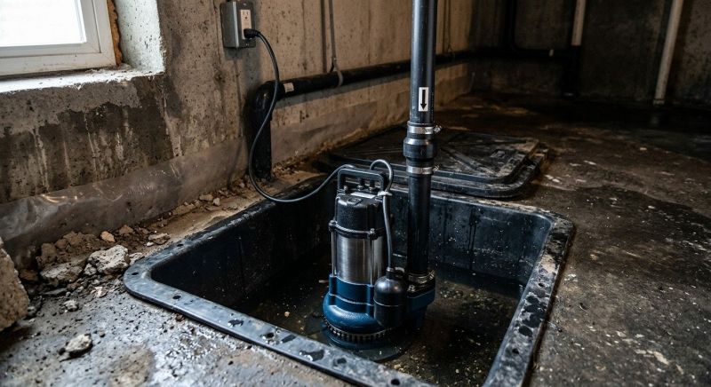 Basement Drainage Installation in Providence, RI