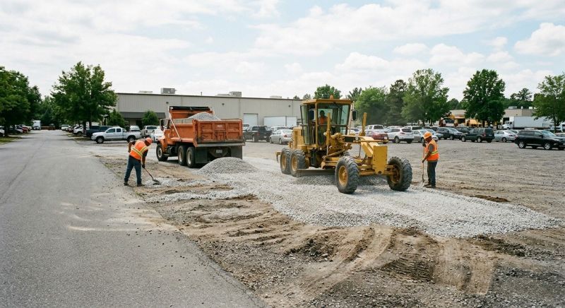 Parking Lot Excavation in Lawrenceville, GA