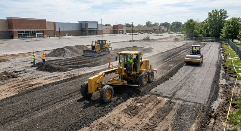 Parking Lot Gravel Repair in Roswell, GA