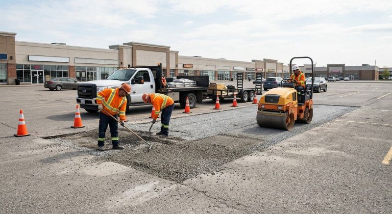 Parking Lot Leveling in Katy, TX