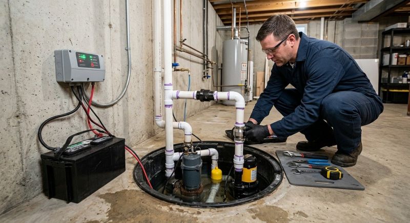 Sump Pump Plumbing in Manchester, NH