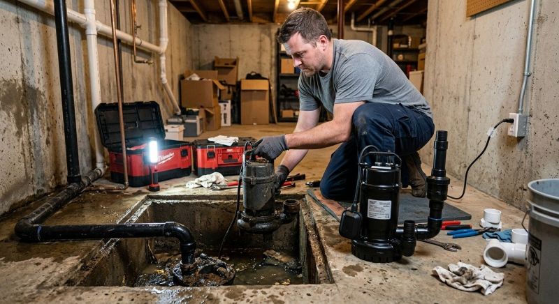 Sump Pump Plumbing in Manchester, NH